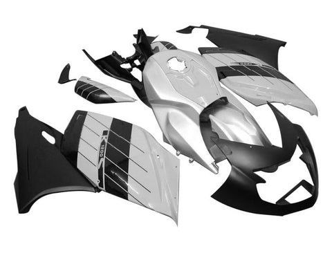 BMW K1200S Fairings (2005-2010) White, Black at KingsMotorcycleFairings.com