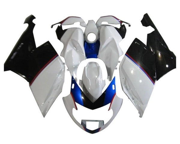 BMW K1200S Fairings (2005-2010) White, Blue, Red Stripe at KingsMotorcycleFairings.com