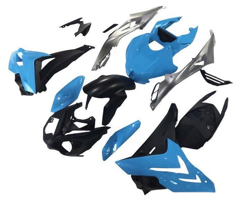 BMW S1000R Fairings (2014-2016) Blue, Silver, Matte Black at KingsMotorcycleFairings.com