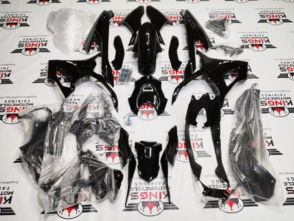 BMW S1000RR Fairing Kit (2019-2022) Gloss Black, Matte Black at KingsMotorcycleFairings.com