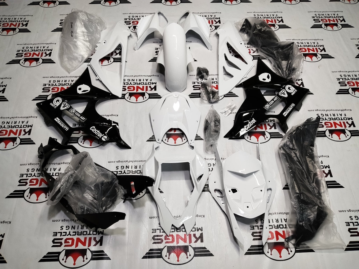 BMW S1000RR Fairing Set (2009-2014) White, Black, Alien at KingsMotorcycleFairings.com