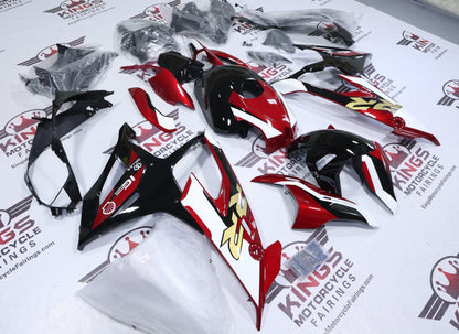 BMW S1000RR Fairing Set (2019-2022) Candy Red, White, Black, Gold at KingsMotorcycleFairings.com