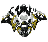 BMW S1000RR Fairings (2009-2014) Black, Yellow, White at KingsMotorcycleFairings.com