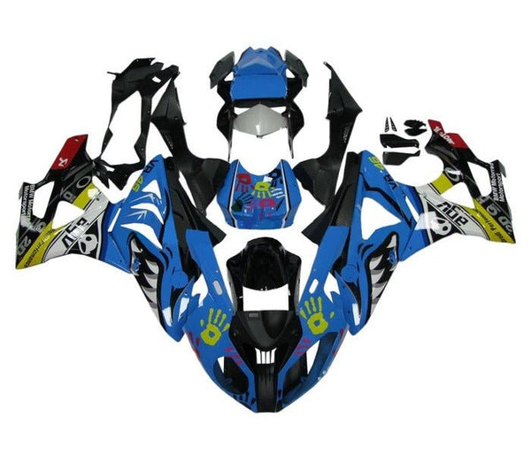 BMW S1000RR Fairings (2009-2014) Blue Shark Teeth at KingsMotorcycleFairings.com