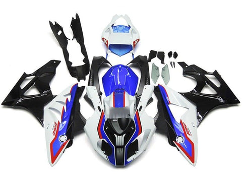 BMW S1000RR Fairing Decals – Gloss White & Silver Stickers (2009-2014)