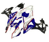 BMW S1000RR Fairings (2009-2014) Blue, White, Red #25 at KingsMotorcycleFairings.com