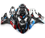 BMW S1000RR Fairings (2009-2014) Faux Carbon Fiber, Red, Blue at KingsMotorcycleFairings.com