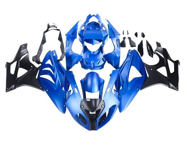BMW S1000RR Fairings (2009-2014) Matte Blue, Matte Black at KingsMotorcycleFairings.com