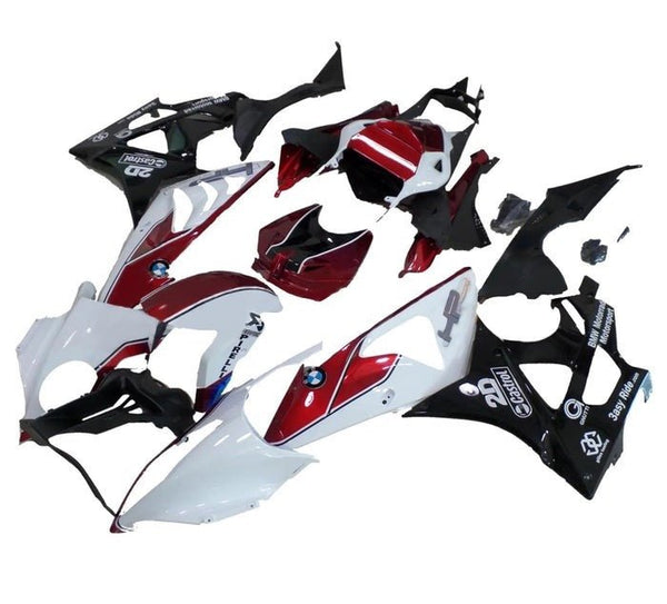 BMW S1000RR Fairings (2009-2014) White, Dark Red, Black at KingsMotorcycleFairings.com