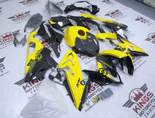 BMW S1000RR Fairings (2015-2016) Faux Carbon Fiber, Yellow at KingsMotorcycleFairings.com