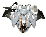 BMW S1000RR Fairings (2015-2016) Gray, Gold, Matte Black at KingsMotorcycleFairings.com