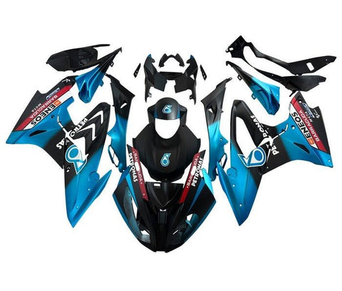 BMW S1000RR Fairings (2015-2016) Matte Blue, Matte Black, Petronas at KingsMotorcycleFairings.com