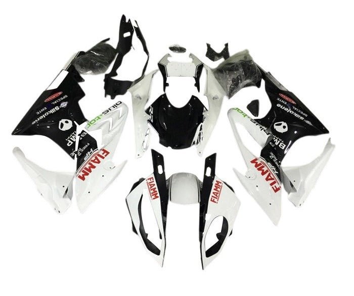 BMW S1000RR Fairings (2015-2016) White, Black, Red Fiamm at KingsMotorcycleFairings.com