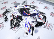 BMW S1000RR Fairings (2015-2016) White, Blue, Black, Tyco #6 from KingsMotorcycleFairings.com