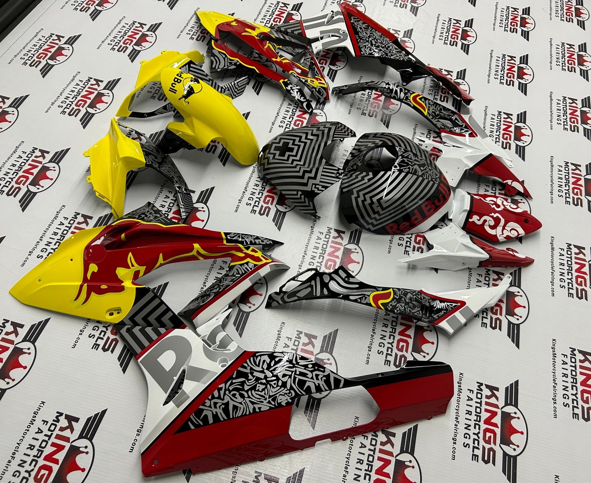BMW S1000RR Fairings (2015-2016) Yellow, Dark Red, Silver, RedBull at KingsMotorcycleFairings.com