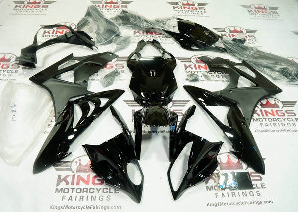 BMW S1000RR Fairings (2017-2018) Black Gloss, Matte Black from KingsMotorcycleFairings.com