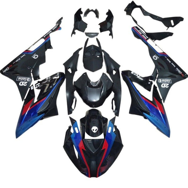 BMW S1000RR Fairings (2017-2018) Black, Red, Dual Blue at KingsMotorcycleFairings.com