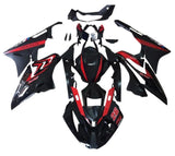 BMW S1000RR Fairings (2017-2018) Black, Red, Matte Black #26 at KingsMotorcycleFairings.com