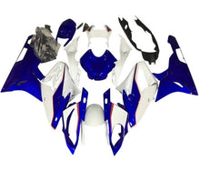 BMW S1000RR Fairings (2017-2018) Blue, White, Red Pinstripe at KingsMotorcycleFairings.com