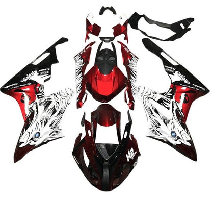 BMW S1000RR Fairings (2017-2018) Candy Red, White Lion at KingsMotorcycleFairings.com