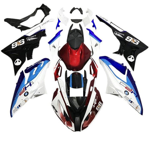 BMW S1000RR Fairings (2017-2018) Candy Red, White, Blue, Black at KingsMotorcycleFairings.com