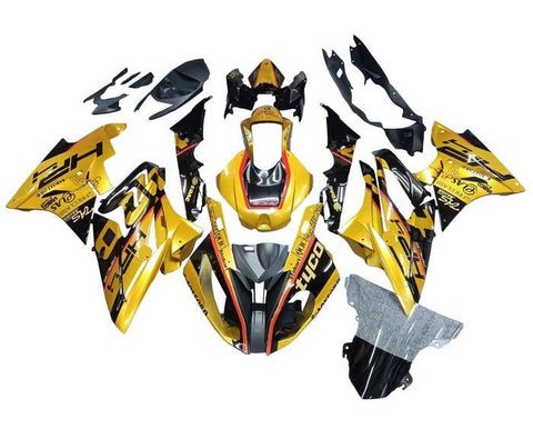 BMW S1000RR Fairings (2017-2018) Gold, Black Tyco at KingsMotorcycleFairings.com