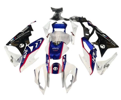 BMW S1000RR Fairings (2017-2018) White, Blue, Red Alien at KingsMotorcycleFairings.com