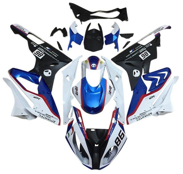BMW S1000RR Fairings (2017-2018) White, Blue, Red, Matte Black 86 at KingsMotorcycleFairings.com