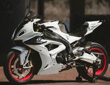 BMW S1000RR Fairings (2017-2018) White, Faux Carbon Fiber at KingsMotorcycleFairings.com