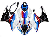 BMW S1000RR Fairings (2017-2018) White, Red, Blue Stripe at KingsMotorcycleFairings.com