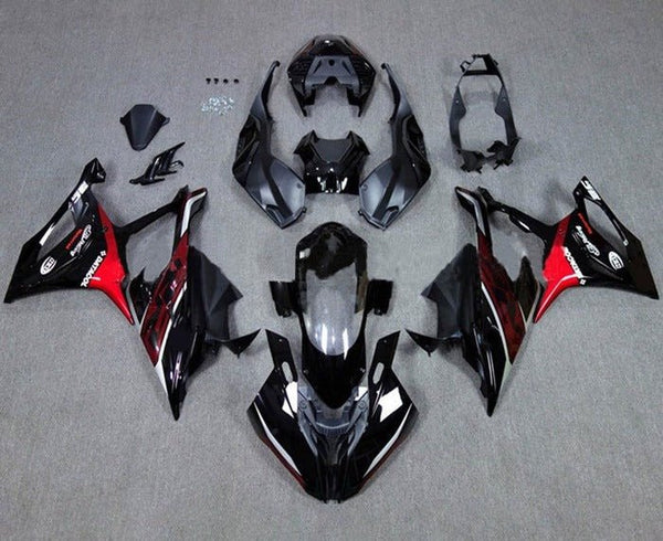 BMW S1000RR Fairings (2019-2022) Black, Dark Red, Red at KingsMotorcycleFairings.com