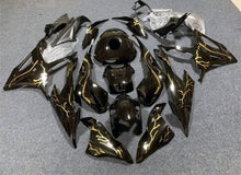 BMW S1000RR Fairings (2019-2022) Black, Gold Lightning at KingsMotorcycleFairings.com