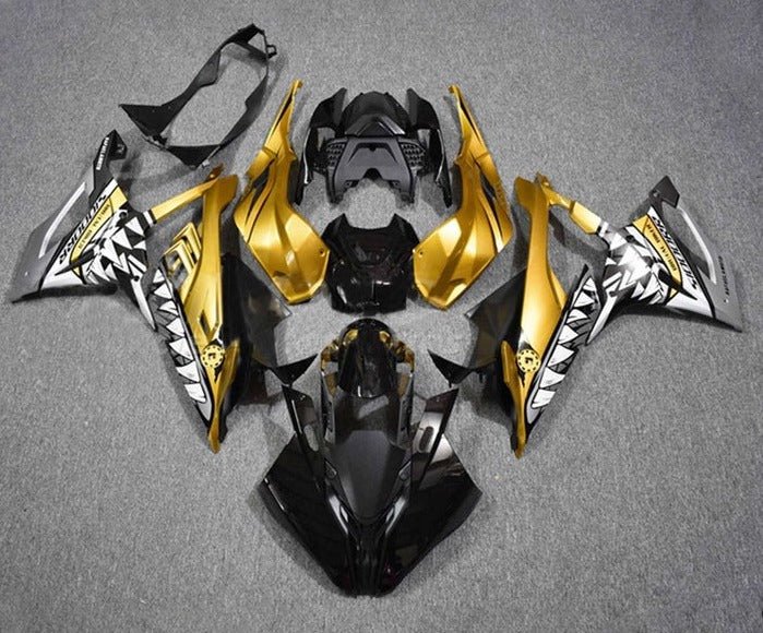 KingsMotorcycleFairings.com BMW S1000RR Fairings (2019-2022) Black, Gold, Silver, Shark Teeth