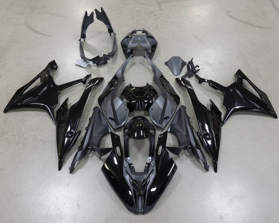 BMW S1000RR Fairings (2019-2022) Black, Matte Black at KingsMotorcycleFairings.com