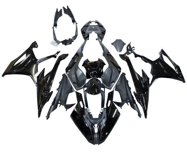 BMW S1000RR Fairings (2019-2022) Black, Matte Black at KingsMotorcycleFairings.com