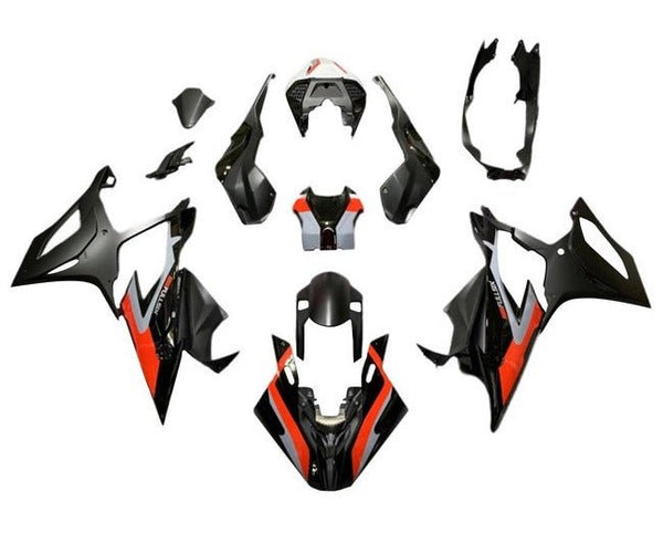 BMW S1000RR Fairings (2019-2022) Black, Red, Gray at KingsMotorcycleFairings.com