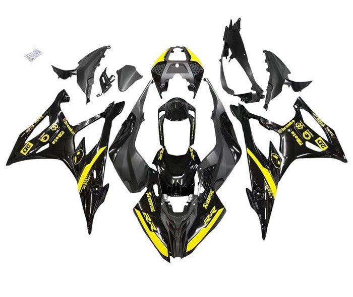 KingsMotorcycleFairings.com BMW S1000RR Fairings (2019-2022) Black, Yellow