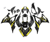 BMW S1000RR Fairings (2019-2022) Black, Yellow at KingsMotorcycleFairings.com
