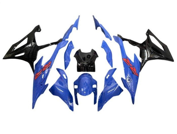 BMW S1000RR Fairings (2019-2022) Blue, Black, Red at KingsMotorcycleFairings.com