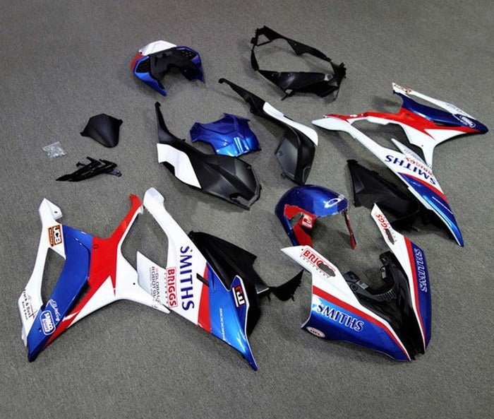 KingsMotorcycleFairings.com BMW S1000RR Fairings (2019-2022) Blue, White, Red, Smiths