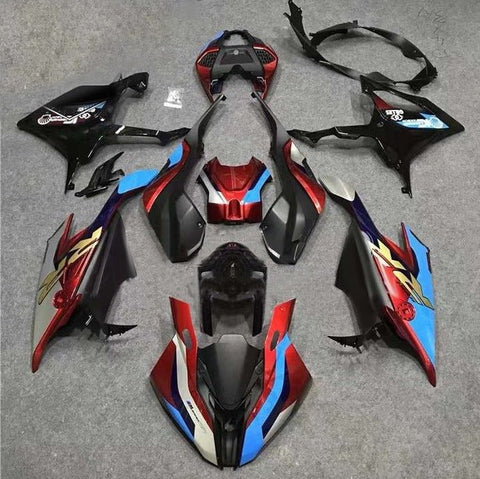 BMW S1000RR Fairings (2019-2022) Candy Red, Blue, Gold at KingsMotorcycleFairings.com