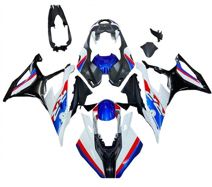 BMW S1000RR Fairings (2019-2022) Gloss White, Blue, Red, Black at KingsMotorcycleFairings.com