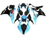 BMW S1000RR Fairings (2019-2022) Light Blue, Black, Red at KingsMotorcycleFairings.com