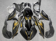 BMW S1000RR Fairings (2019-2022) Matte Black, Gold at KingsMotorcycleFairings.com
