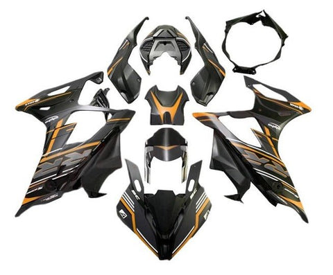 BMW S1000RR Fairings (2019-2022) Matte Black, Orange, Gray at KingsMotorcycleFairings.com