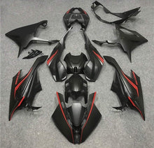 BMW S1000RR Fairings (2019-2022) Matte Black, Red Stripe at KingsMotorcycleFairings.com