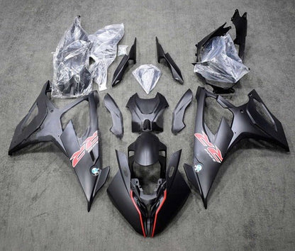 BMW S1000RR Fairings (2019-2022) Matte Black, Red, White at KingsMotorcycleFairings.com
