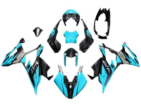 BMW S1000RR Fairings (2019-2022) Matte Blue, Black, Silver at KingsMotorcycleFairings.com