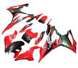 BMW S1000RR Fairings (2019-2022) Matte Red, Black Fade at KingsMotorcycleFairings.com