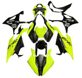 BMW S1000RR Fairings (2019-2022) Neon Yellow, Black, White at KingsMotorcycleFairings.com